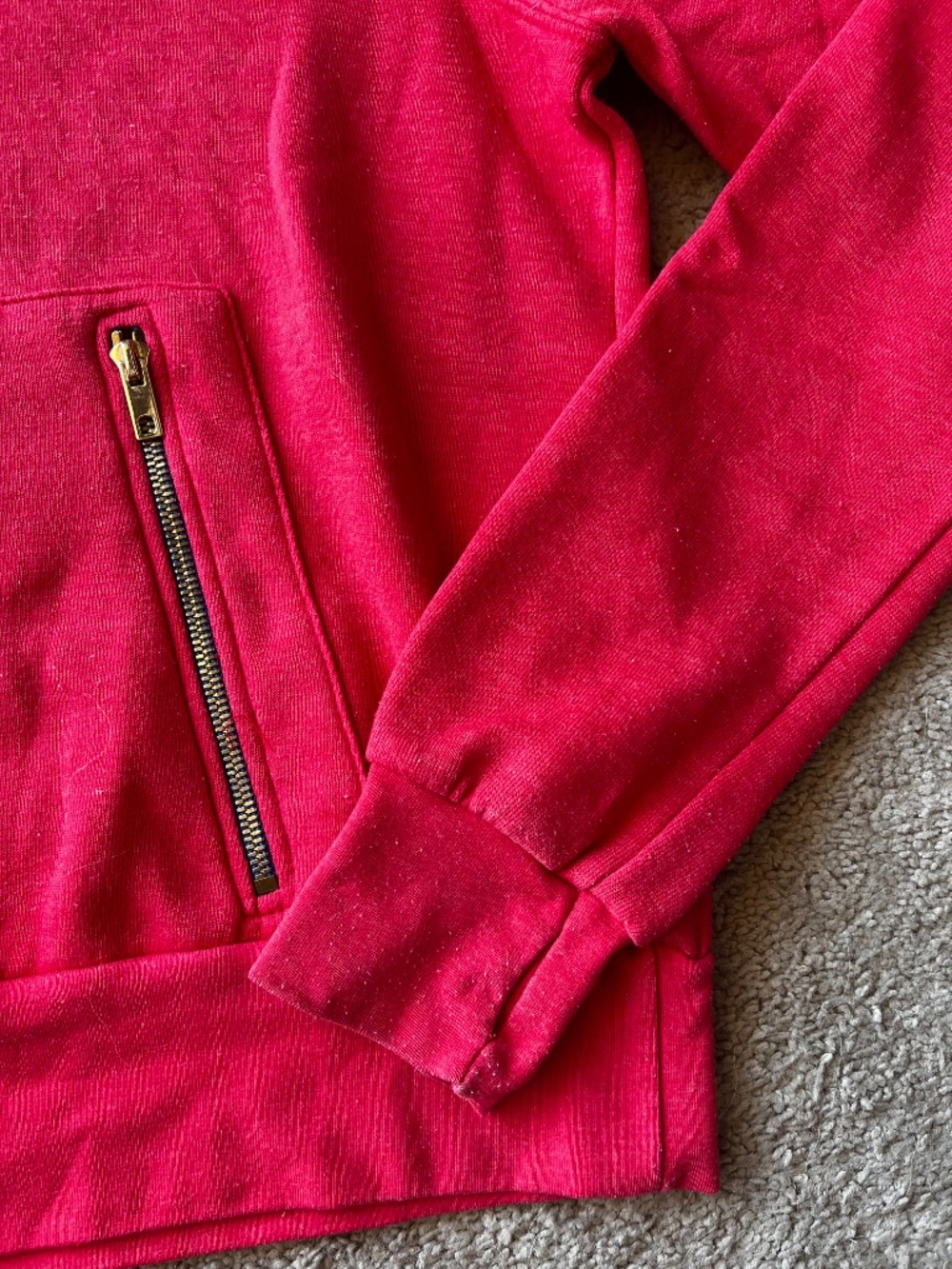 Aviator Nation Ninja Hoodie XS Red | Classic Funnel Neck Sweatshirt - Picture 8 of 16